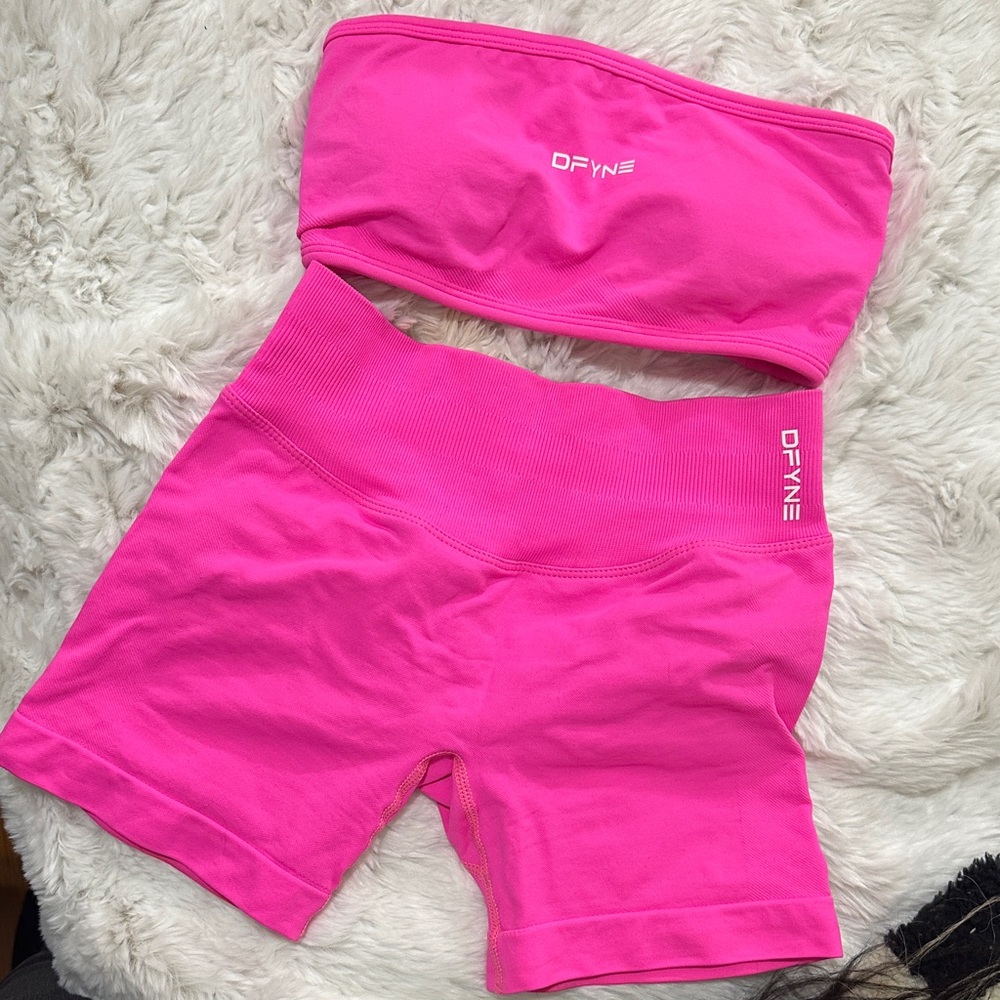 Women's Pink Shorts Set